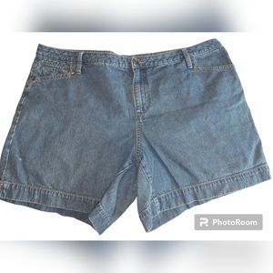 Faded Glory Plus Size 22W Denim Shorts